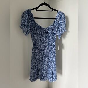 B Darlin Blue Floral Dress